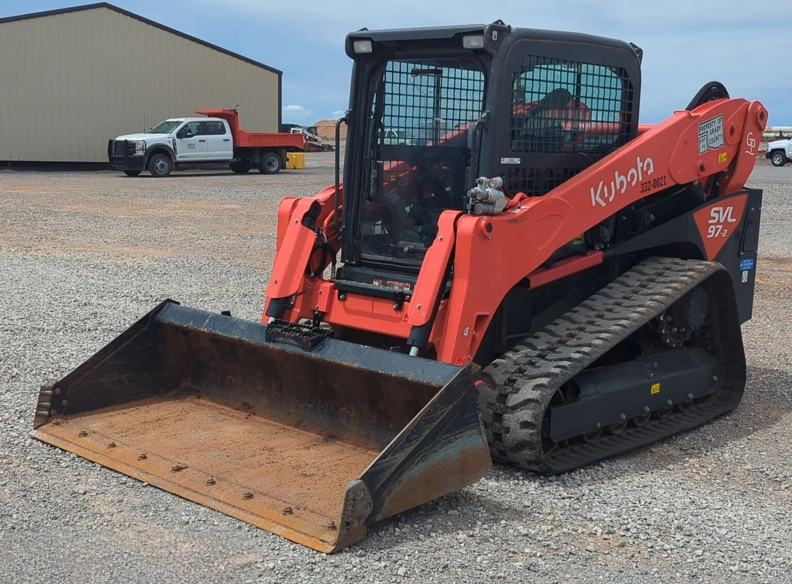 2022 Kubota SVL97-2 Skid Steer Loader Cab Heat A/C 2-Speed 84″ Bucket