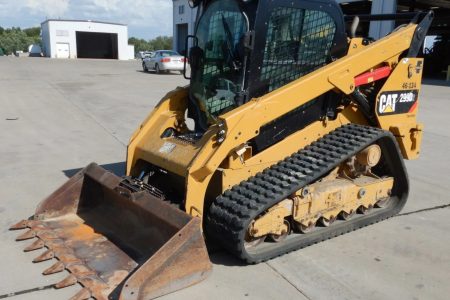 2018 Caterpillar 299D2 Track Skid Steer Enclosed Cab AC/Heat 2 Speed Aux Hyd
